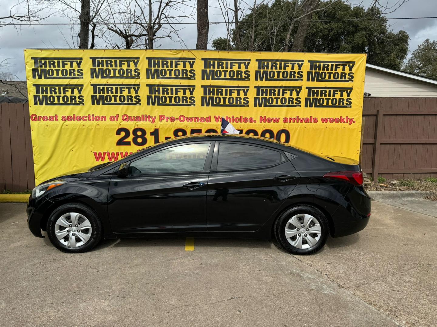 2016 Hyundai Elantra (KMHDH4AEXGU) , located at 16710 Clay Rd., Houston, TX, 77084, (281) 859-7900, 29.834864, -95.656166 - Photo#0